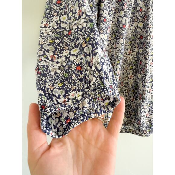 J.Crew | Liberty Of London Floral Peasant Top | Sz XS - Picture 3 of 7